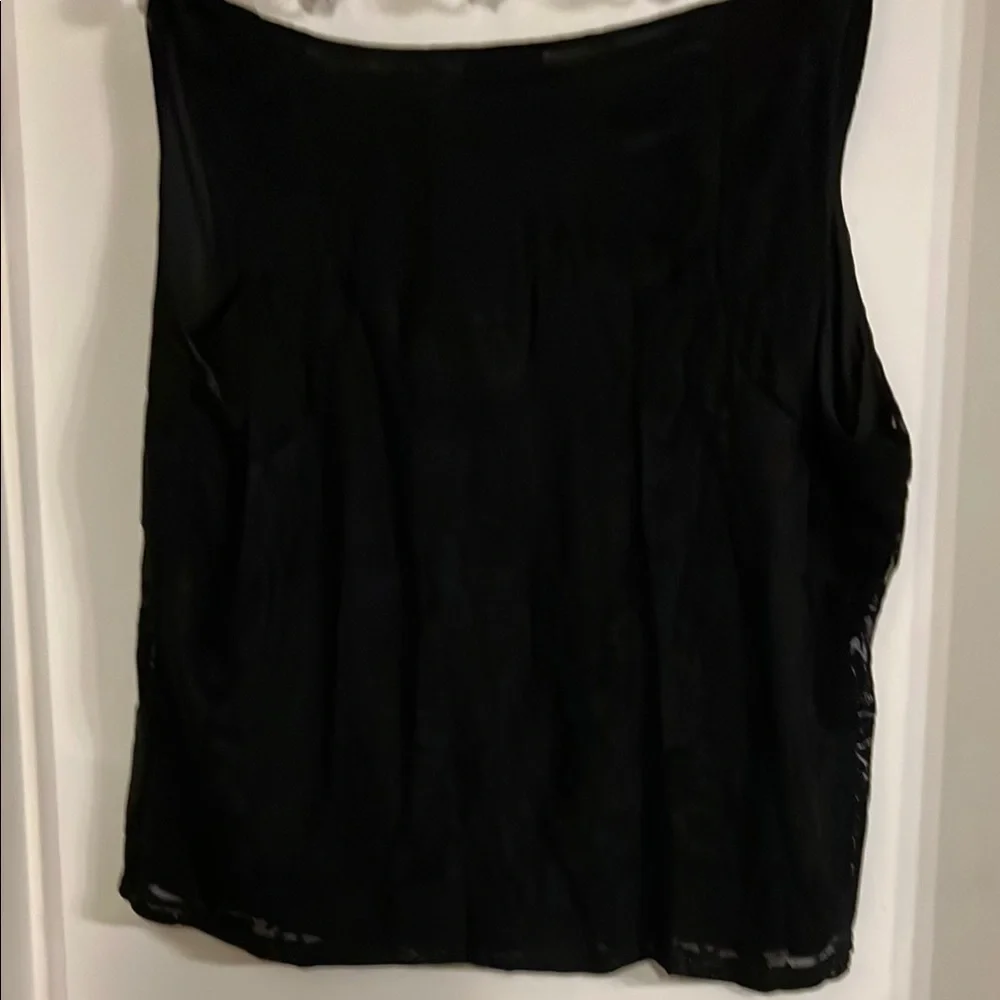 Midnight Velvet Black Ruched Camisole Blouse - Picture 5 of 7
